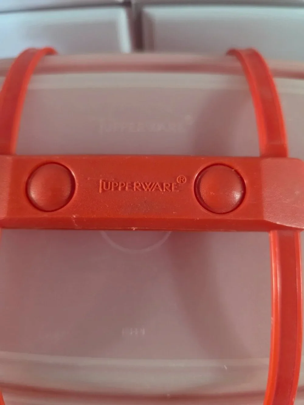 Vintage 1980s Tupperware Pack 'N Carry Orange lunch box Mini